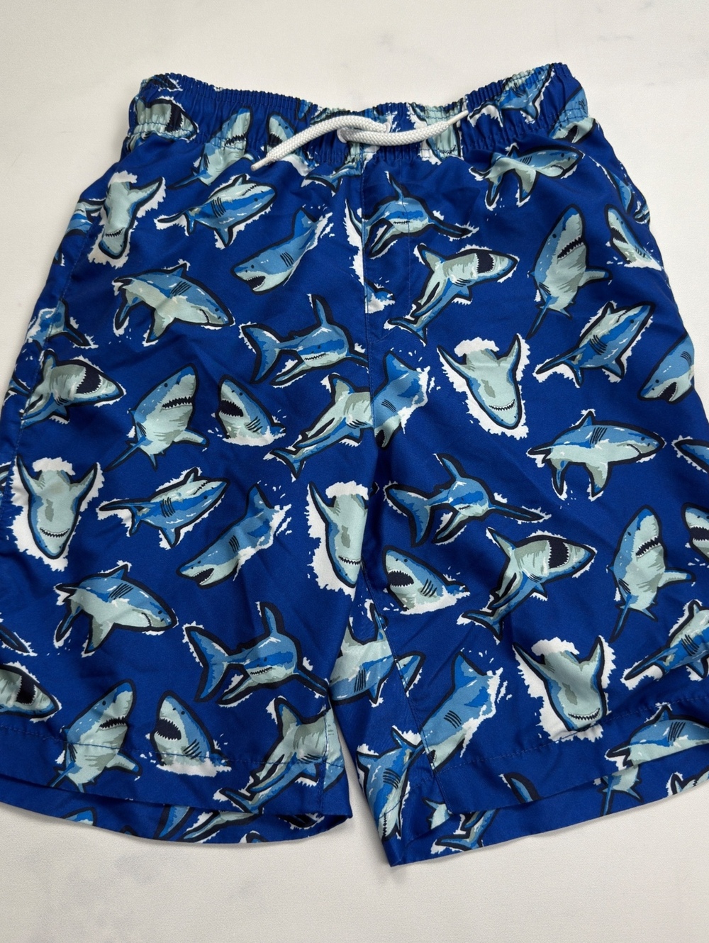 The Children's Place Swim Shorts Shark Print Elastic Waist - Boys XXL